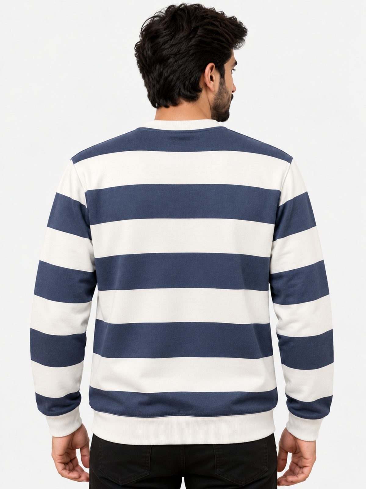Men's Bold Stripes Terry Sweatshirt