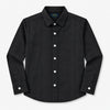Boy's Elegant Self Printed Full Sleeves Casual Shirt - Black