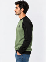 HG Signature Raglan Fleece Sweat Shirt - Hazel Green