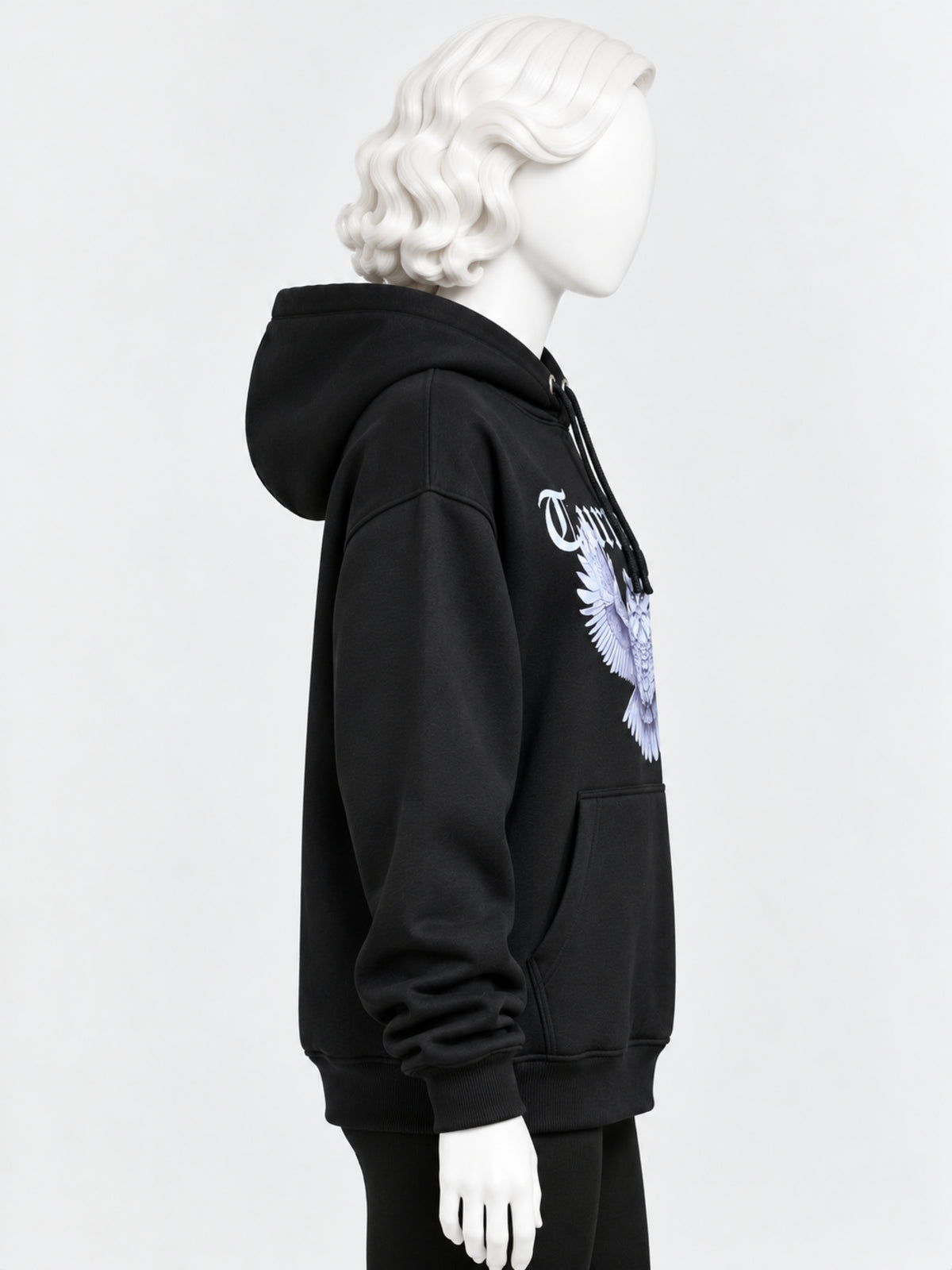 Women's Graphic Drop Shoulder Fleece Hoodie