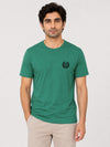 Men's Signature Emb. Round Neck Tee Shirt - Green