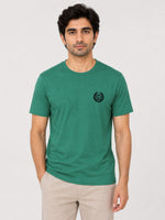 Men's Signature Emb. Round Neck Tee Shirt - Green