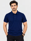 Navy Plain Polo Shirt Regular Fit