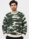 Men's Camouflage Print Terry Sweatshirt
