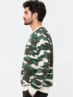 Men's Camouflage Print Terry Sweatshirt