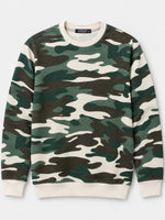 Men's Camouflage Print Terry Sweatshirt