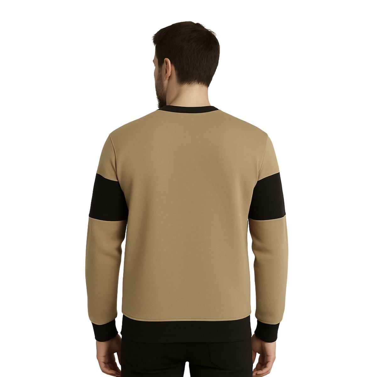 Cut & Sew "Brooklyn" Printed Panel Interlock Sweat Shirt - Clay Creek