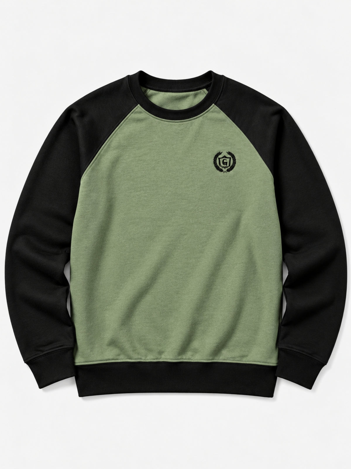 HG Signature Raglan Fleece Sweat Shirt - Hazel Green