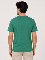 Men's Signature Emb. Round Neck Tee Shirt - Green
