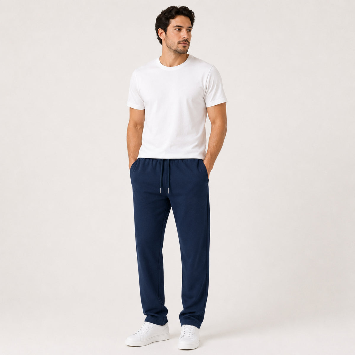 Men's Basic Summers Essential Cotton Jersey Trousers