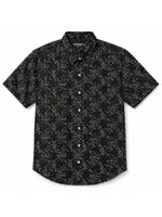 Men’s Geometric Pattern Half Sleeve Casual Shirt – Black