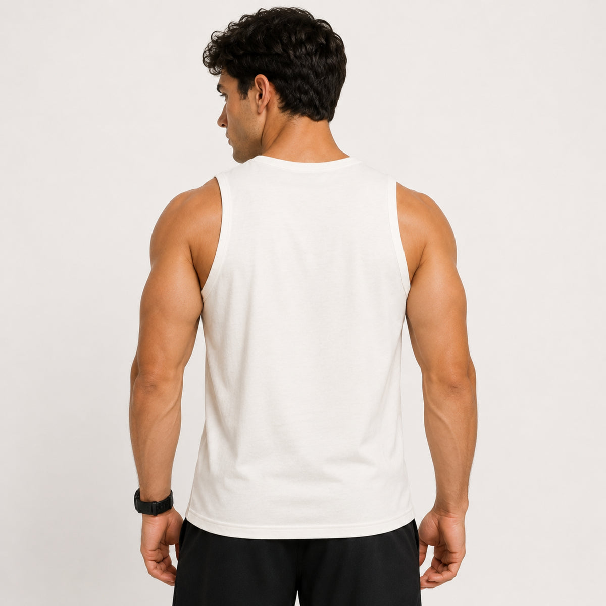 Men's Freedom Graphic Sleeveless Cotton Jersey Tank Top - Off White