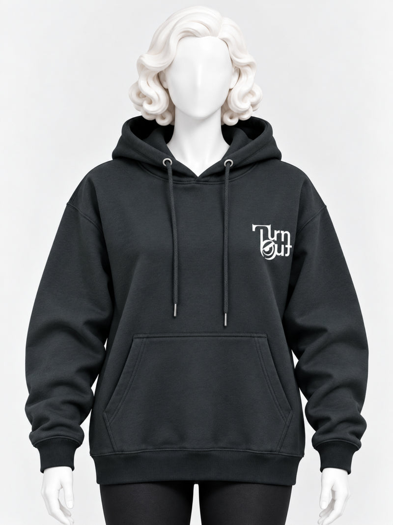 Women's Graphic Back Print Drop Shoulder Fleece Hoodie