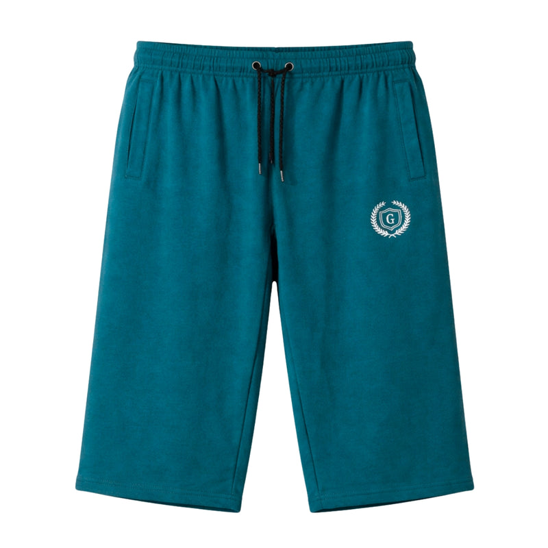 Men's Signature Emb. Three Quarter Shorts - Zinc