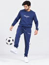 Men's "Hangree" Emb. Fleece Co-Ord Set – Navy Blue