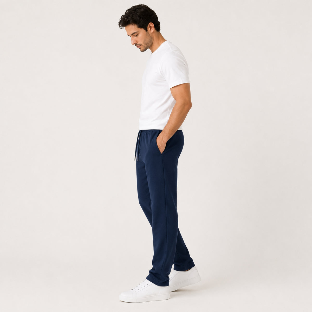 Men's Basic Summers Essential Cotton Jersey Trousers