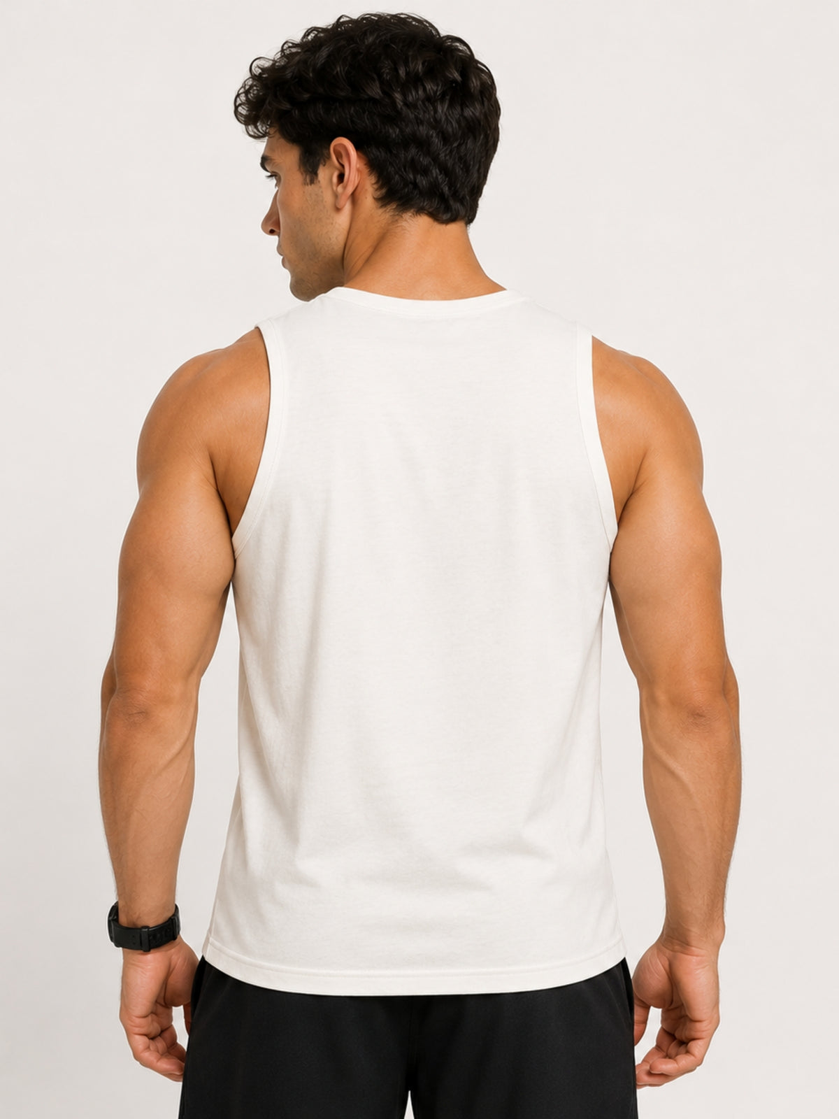 Men's Freedom Graphic Sleeveless Cotton Jersey Tank Top - Off White