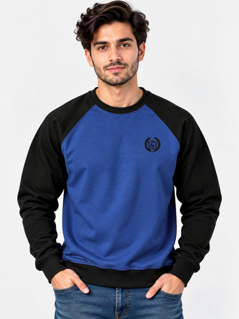 HG Signature Raglan Fleece Sweat Shirt - Royal Blue