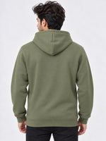 Men’s Plain Fleece Zip-Up Hoodie
