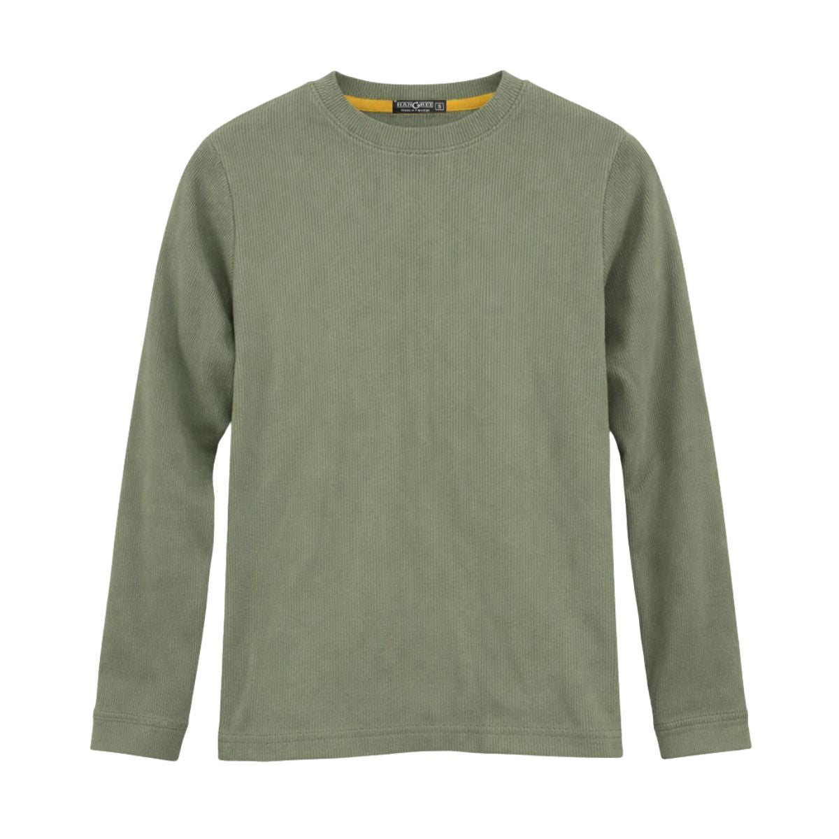 HG Rib Knitted Winter Full Sleeves Inner Shirt for Men & Women – Camo Green