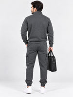 Men's Melange Terry Cargo Co-Ord Set