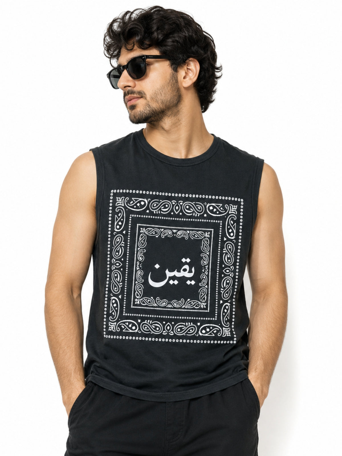 Men's Bandana Graphic Sleeveless Tank Top
