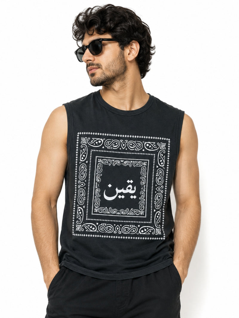Men's Bandana Graphic Sleeveless Tank Top