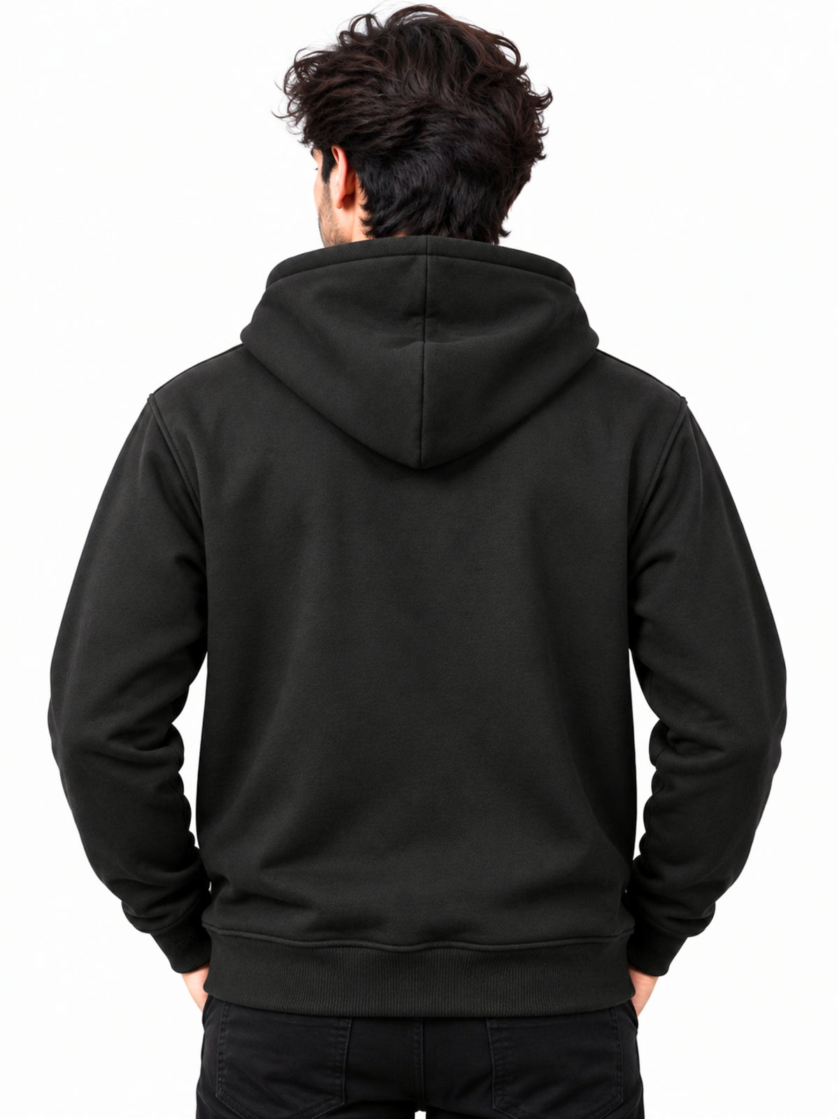 Men’s Classy Fleece Pullover Hoodie - Black