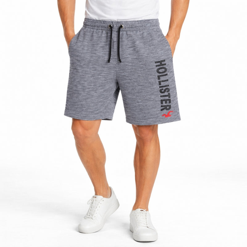 Men's Printed Zipper Pocket Two Quarter Shorts - Mid Gray