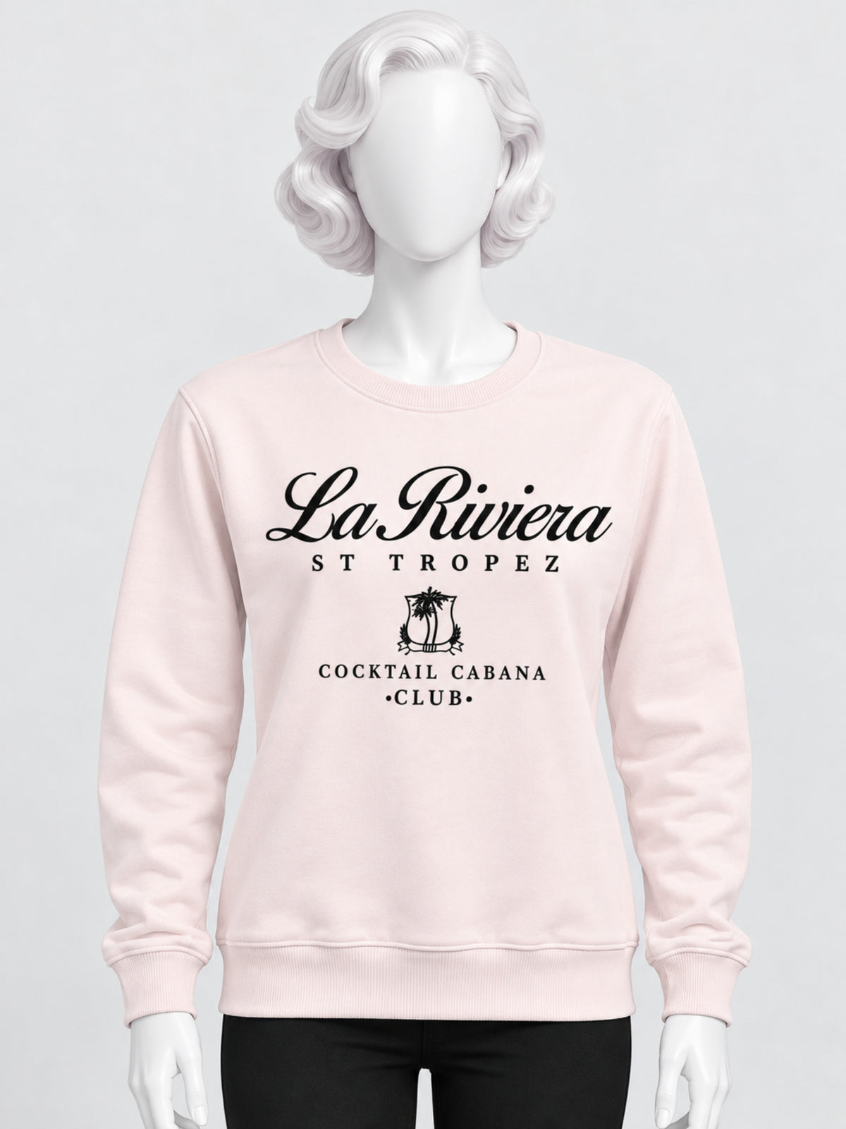 Women's "La Riviera" Printed Interlock Sweatshirt