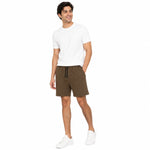 Men’s Classic Casual Two Quarter Shorts – Brown