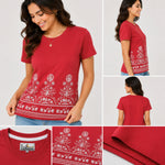 Women's Heritage Floral Border Cotton Jersey T-Shirt