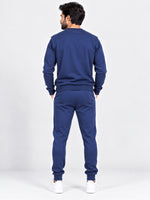 Men's "Hangree" Emb. Fleece Co-Ord Set – Navy Blue