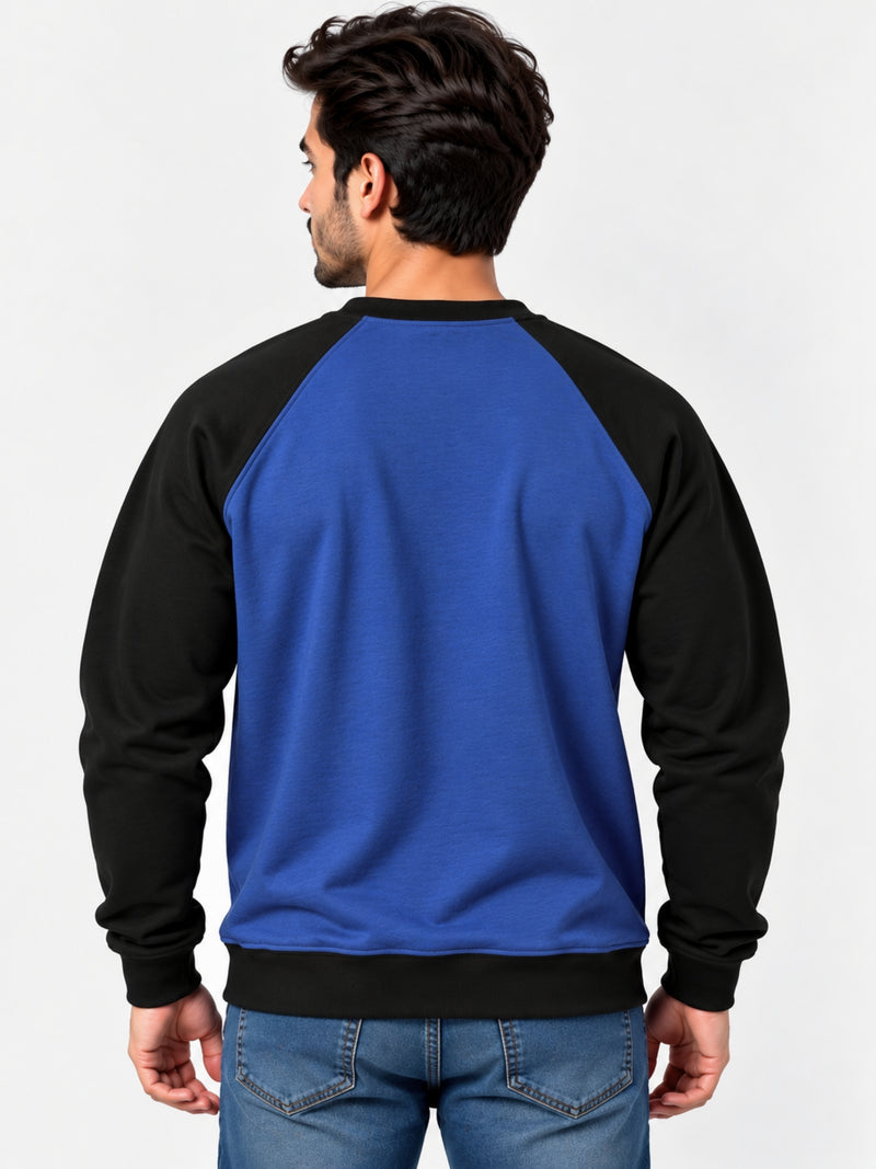HG Signature Raglan Fleece Sweat Shirt - Royal Blue