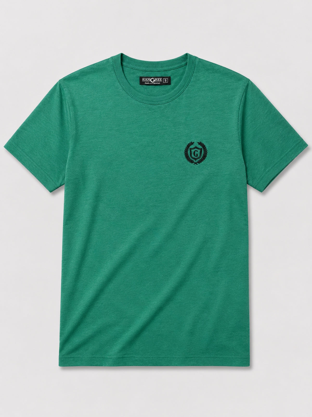 Men's Signature Emb. Round Neck Tee Shirt - Green
