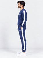 Men's "Hangree" Emb. Fleece Co-Ord Set – Navy Blue