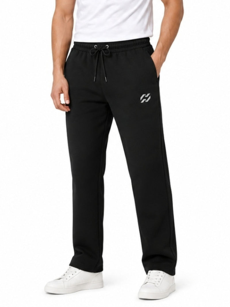 Men’s Everyday Comfort Terry Summer Trousers – Black