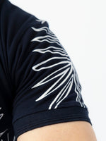 HG All Over Floral Printed Polo Shirt For Men's - Black Navy