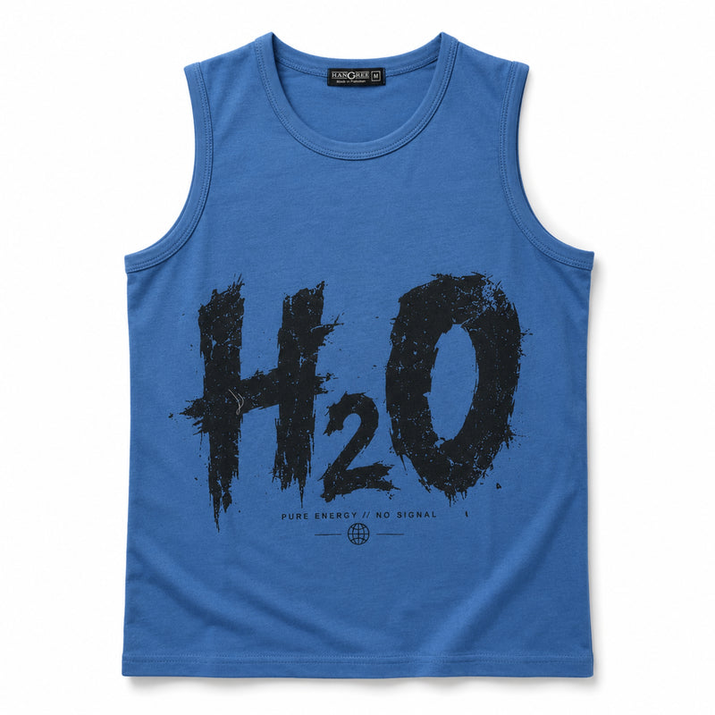 Men's H2O Graphic Sleeveless Cotton Jersey Tank Top