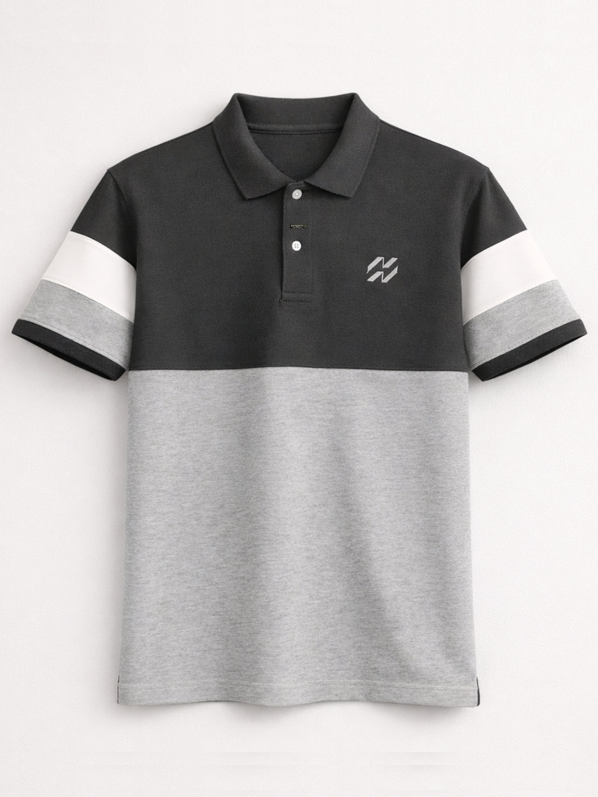 Men’s Premium Colorblock Polo Shirt – Mouse Gray