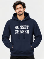 Men's "Sunset Chaser" Printed Fleece Hoodie