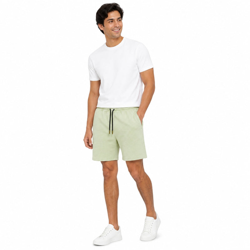 Men’s Classic Casual Two Quarter Shorts – Mist Green