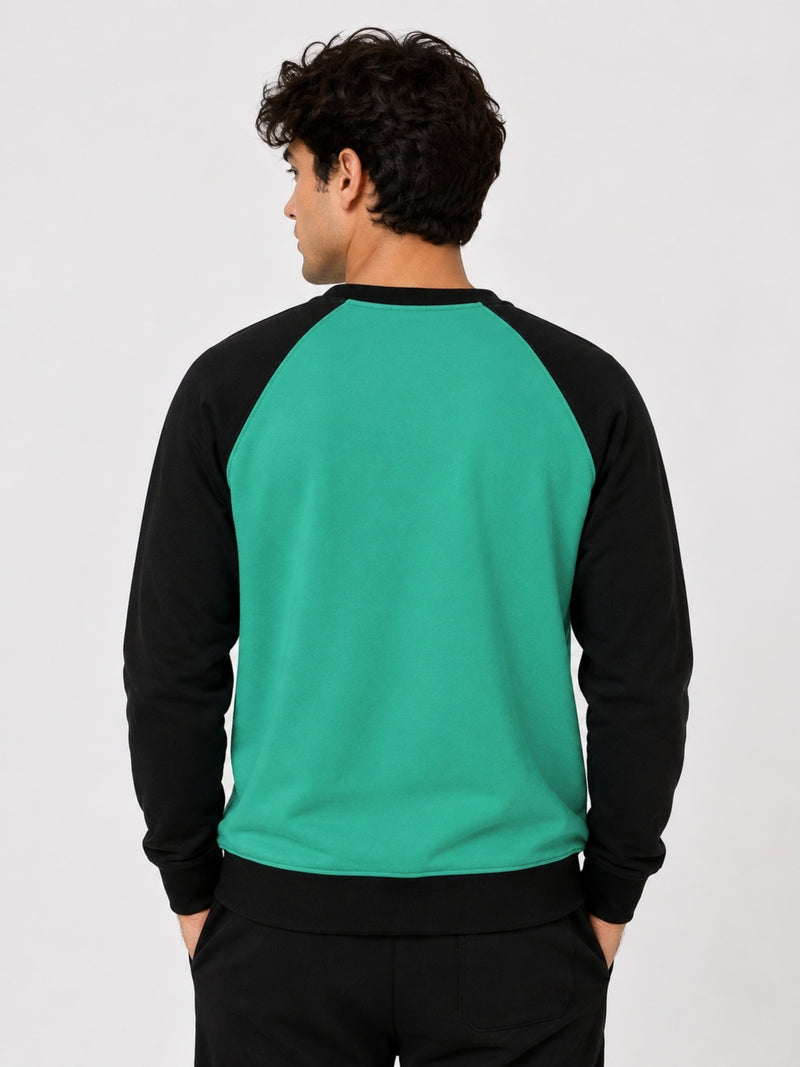 Hangree Signature Emb Fleece Sweatshirt - Elf Green Black