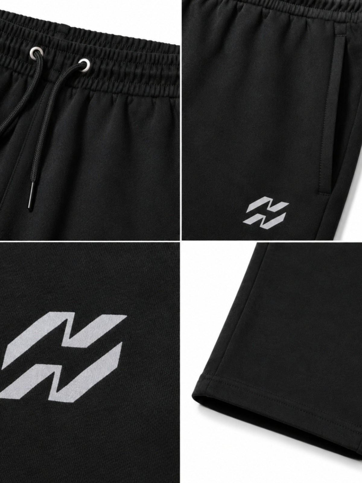 Men’s Everyday Comfort Terry Summer Trousers – Black