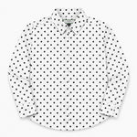 Boy's Polka Dots Printed Casual Shirt - White