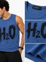 Men's H2O Graphic Sleeveless Cotton Jersey Tank Top