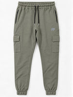 Hangree Signature Terry Cargo Trouser - Camo Green
