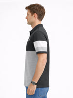 Men’s Premium Colorblock Polo Shirt – Mouse Gray