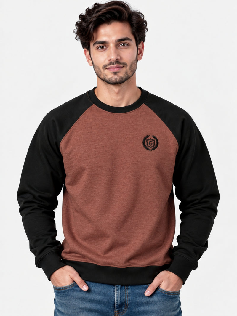 Hangree Signature Emb Fleece Sweat Shirt - Rest Black
