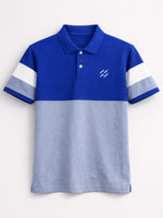 Men’s Premium Colorblock Polo Shirt – Royal Blue